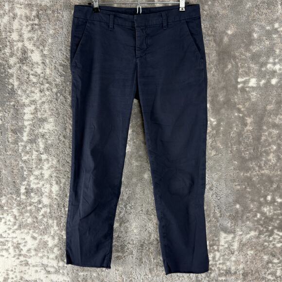Frank Eileen Size 6 Wicklow Ankle Flat Front Preppy Pant...
